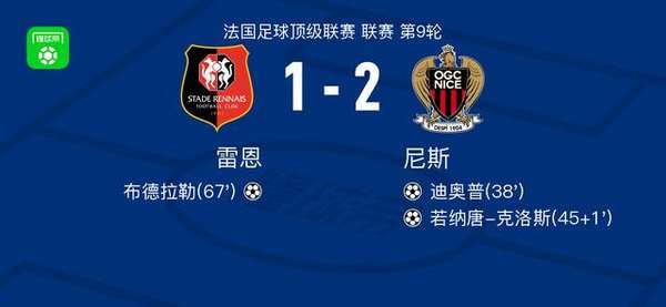 克洛斯传射建功助尼斯客场2-1力克雷恩